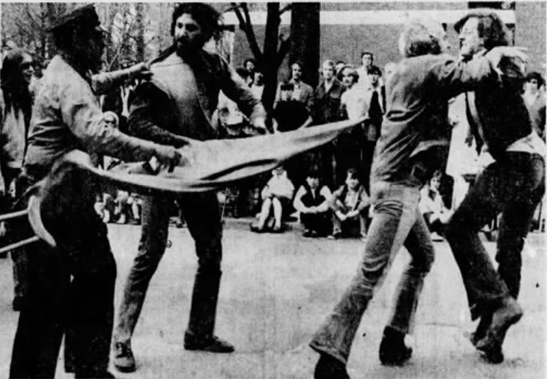 Loyalty Day Parade confrontation